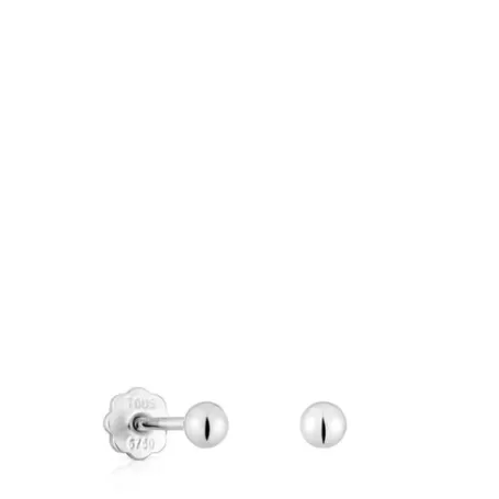 Best Sale Pendientes de oro blanco 3 mm Basics Pendientes De Oro | Pendientes Pequeños