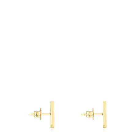 Best Sale Pendientes de con diamantes 0,02 ct Oursin Pendientes De Oro | Pendientes Pequeños