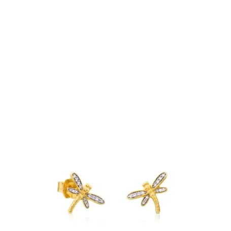 Cheap Pendientes de oro con diamantes Bera Pendientes De Oro | Pendientes Pequeños