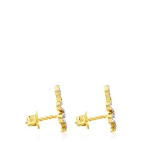 Outlet Pendientes de oro con diamantes 0,20ct Gem Power Pendientes De Oro | Pendientes Pequeños