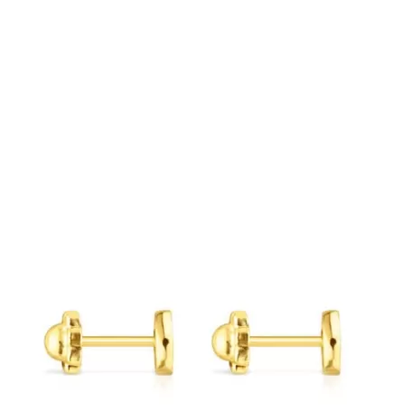 Cheap Pendientes de con nácar 0,6cm. Camee Pendientes De Oro | Pendientes Pequeños