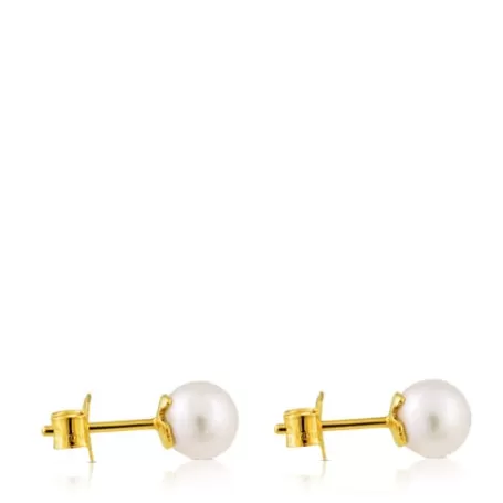 Outlet Pendientes de oro con perla Pearls Pendientes De Oro | Pendientes Pequeños