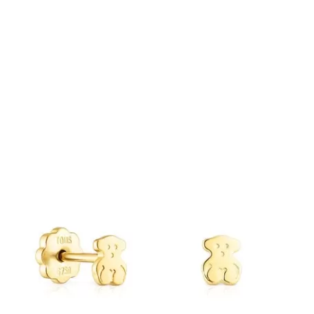 Discount Pendientes de motivo oso 0,4cm Baby Pendientes De Oro | Pendientes Pequeños