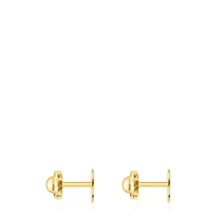 Cheap Pendientes de motivo oso 0,5cm. Baby Pendientes De Oro | Pendientes Pequeños