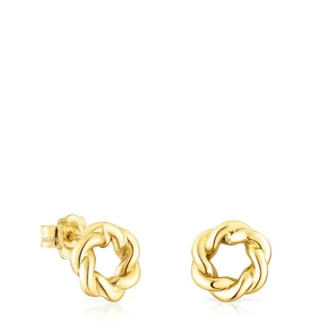 Sale Pendientes de oro Twisted Pendientes De Oro | Pendientes Pequeños