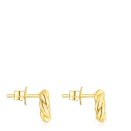 Sale Pendientes de oro Twisted Pendientes De Oro | Pendientes Pequeños