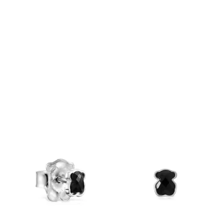 Best Sale Pendientes de plata con ónix Mini Onix Pendientes De Plata | Pendientes Pequeños