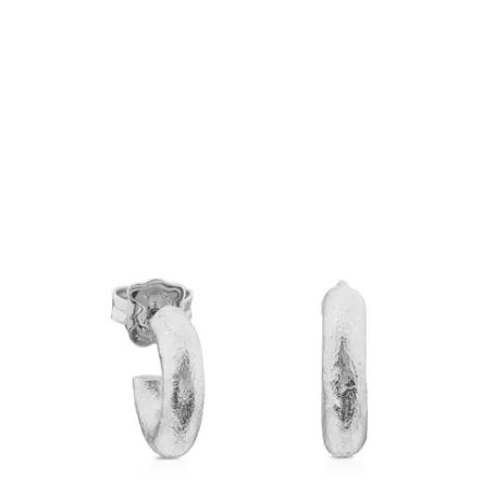 Clearance Pendientes de Duna Tube Pendientes De Plata | Pendientes Aro