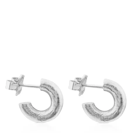 Clearance Pendientes de Duna Tube Pendientes De Plata | Pendientes Aro