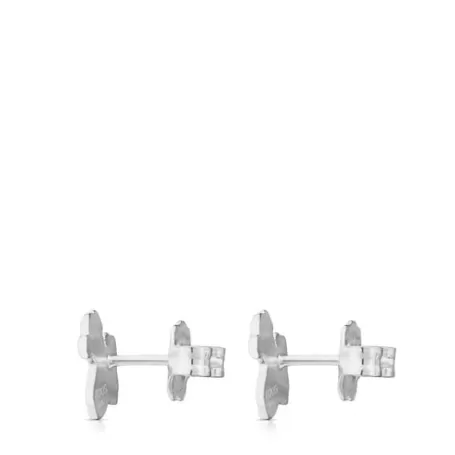 Best Pendientes de plata motivo oso 1cm. Hill Pendientes De Plata | Pendientes Pequeños