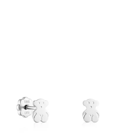 Store Pendientes mini de oro blanco Baby Pendientes Pequeños | Pendientes