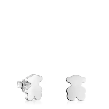 Shop Pendientes oso de 12 mm Sweet Dolls Pendientes De Plata