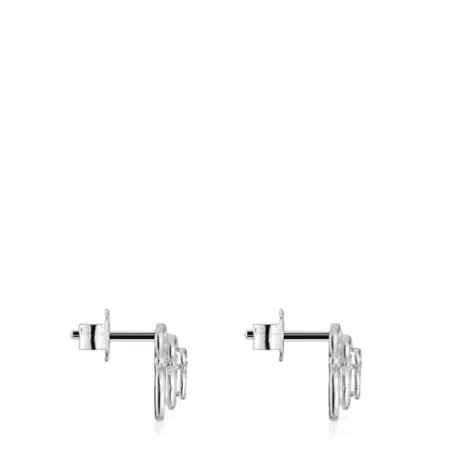 Store Pendientes oso de Bickie Pendientes De Plata | Pendientes Pequeños