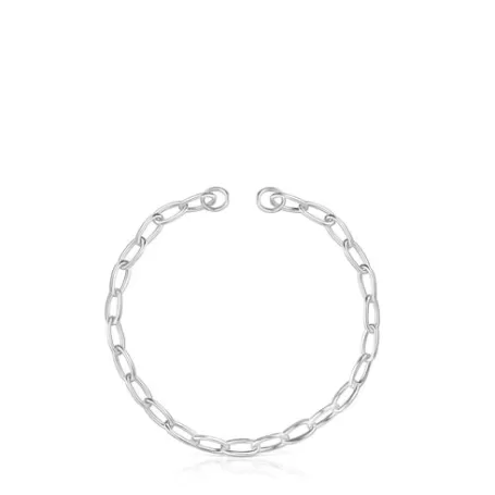 Fashion Pulsera cadena de Hold Oval Pulseras De Plata | Pulseras De Cadena