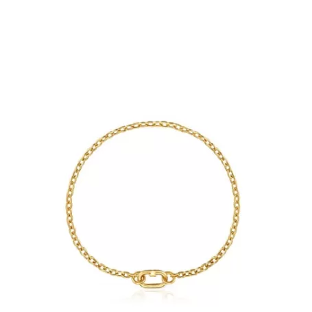 Cheap Pulsera cadena gruesa de oro Hold Oval Pulseras De Cadena