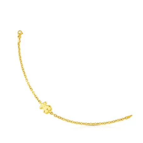 Best Pulsera cadena oso de oro amarillo Sweet Dolls Pulseras De Oro | Pulseras De Cadena