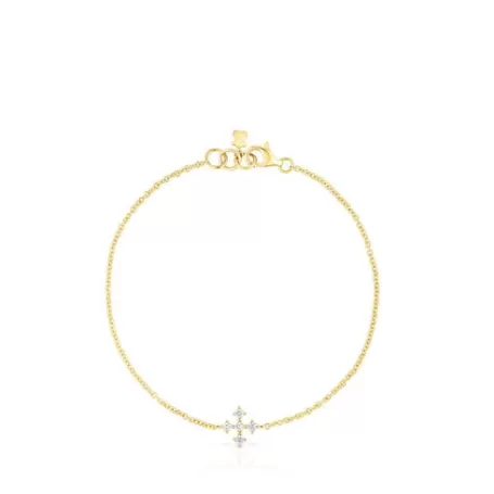 Fashion Pulsera cruz de y diamantes Les Classiques Pulseras De Oro | Pulseras De Cadena