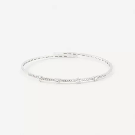 Cheap Pulsera de oro blanco con diamantes ATELIER Pulseras De Oro