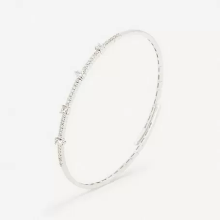 Cheap Pulsera de oro blanco con diamantes ATELIER Pulseras De Oro