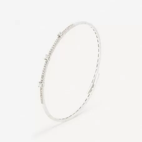 Outlet Pulsera de oro blanco con diamantes ATELIER Pulseras De Oro