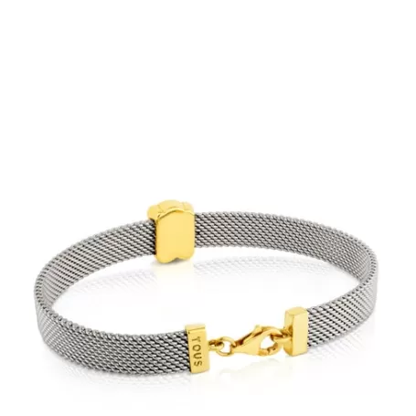 Cheap Pulsera de oro y acero 0,7cm Mesh Pulseras De Oro | Pulseras De Cadena