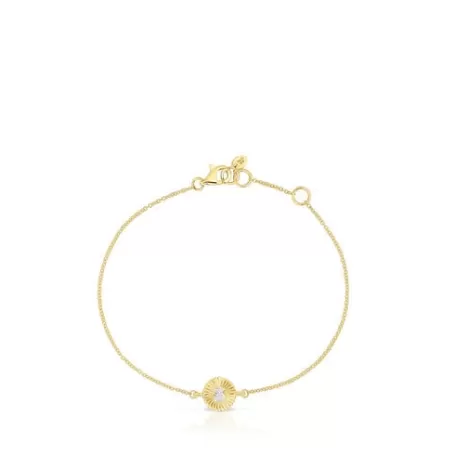 Best Pulsera de oro y diamantes Iris Motif Pulseras De Oro | Pulseras De Cadena