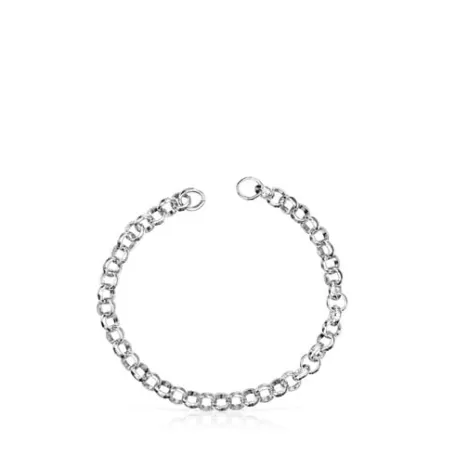 Cheap Pulsera de 17cm. Hold Pulseras De Plata | Pulseras De Cadena