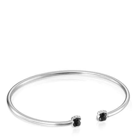 Clearance Pulsera de plata con ónix 5,5cm. Mini Onix Pulseras De Plata | Esclavas