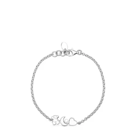 Fashion Pulsera de plata con perla Nocturne Pulseras De Plata | Pulseras De Perlas