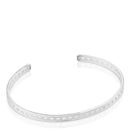 Store Pulsera de plata con siluetas Bear Row Pulseras De Plata | Esclavas