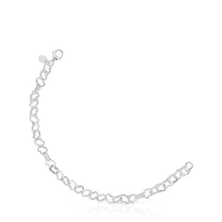 Cheap Pulsera de plata motivo 0,8cm. Carrusel Pulseras De Plata | Pulseras De Cadena