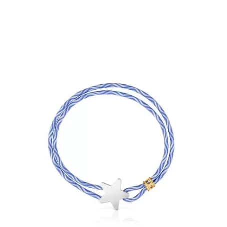 Hot Pulsera elástica azul con estrella de Sweet Dolls Pulseras De Plata | Pulseras De Cordón E Hilo