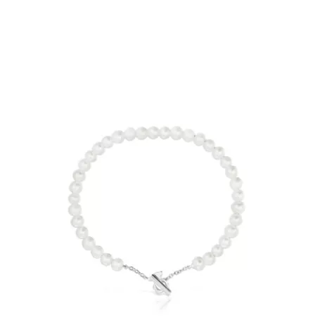 Flash Sale Pulsera esclava con perlas cultivadas I-Bear Pulseras De Plata | Esclavas