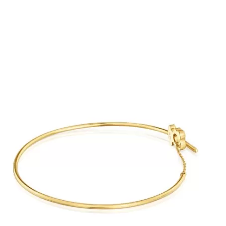 Discount Pulsera esclava de oro y oso I-Bear Pulseras De Oro | Esclavas