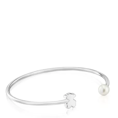 Outlet Pulsera esclava de plata con perla cultivada Sweet Dolls Pulseras De Plata | Esclavas