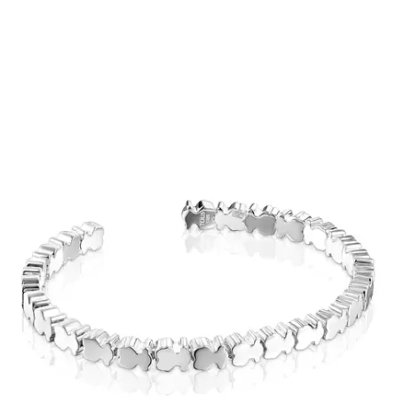 Sale Pulsera osos de plata Straight Pulseras De Plata | Esclavas