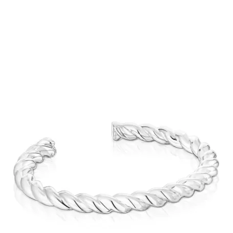 Outlet Pulsera rígida de Twisted Pulseras De Plata | Esclavas