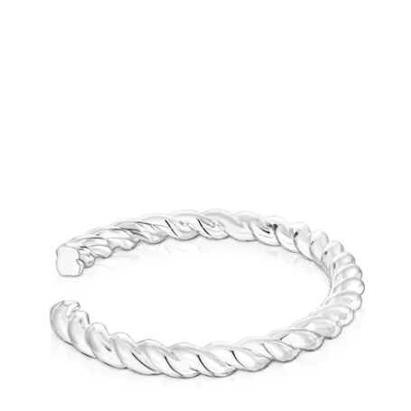 Outlet Pulsera rígida de Twisted Pulseras De Plata | Esclavas