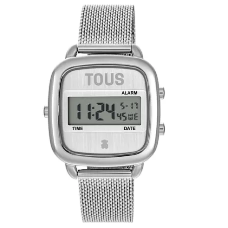 Flash Sale Reloj digital con brazalete de acero D-Logo New Relojes Digitales