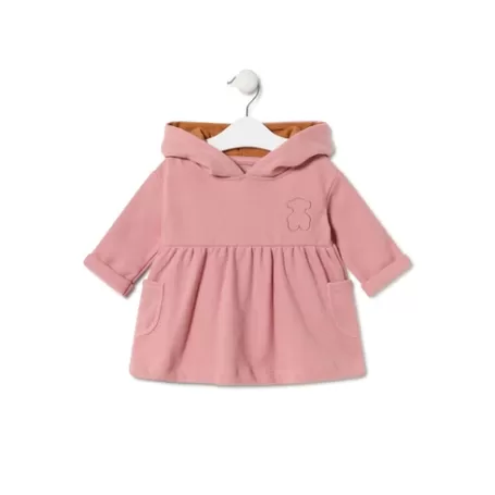 Shop Vestido de bebé niña con capucha Geome rosa Vestidos Y Conjuntos